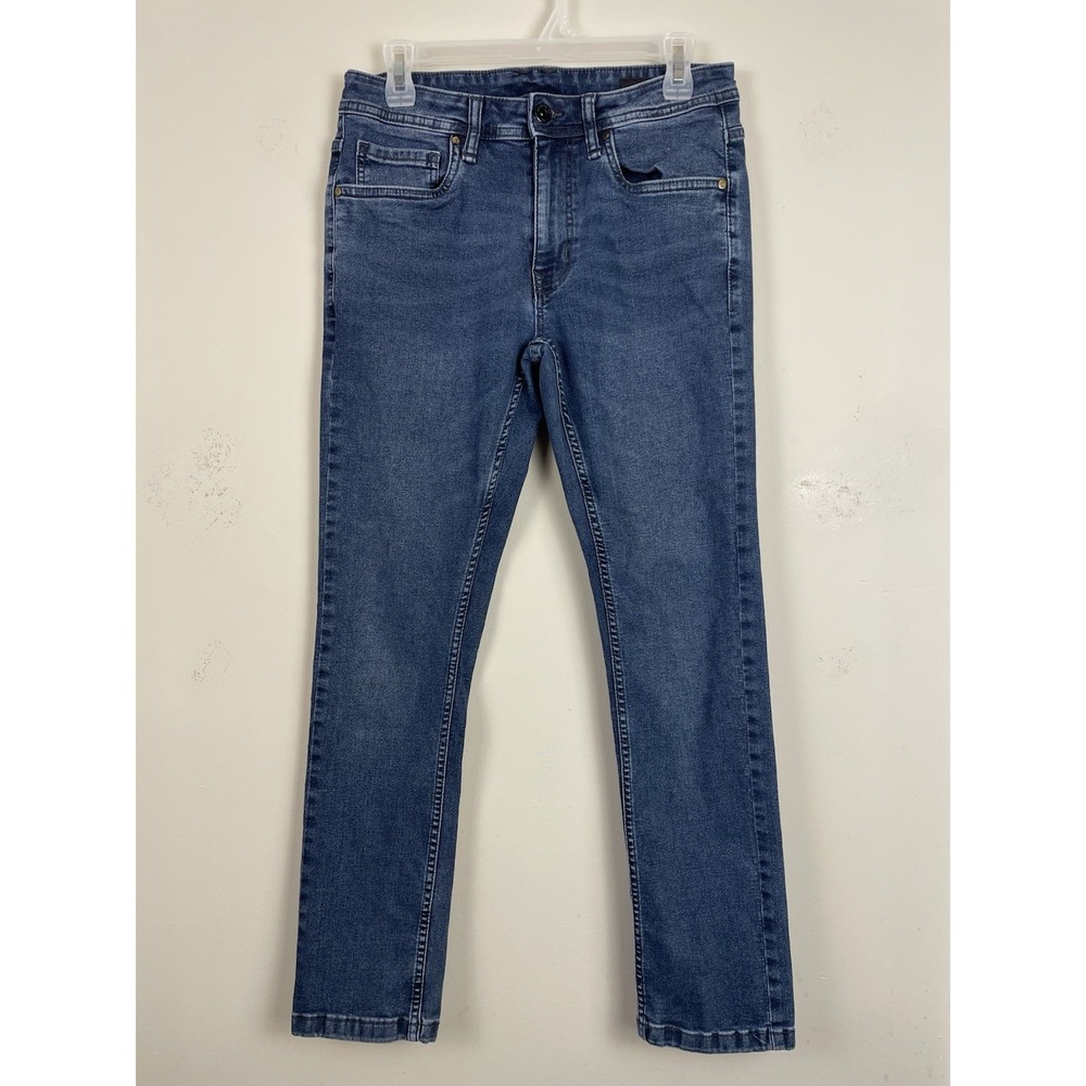 The Perfect Jean NYC Jeans Mens 30x30(28.5"L) Blue Slim Fit Stretch Denim - Picture 2 of 8